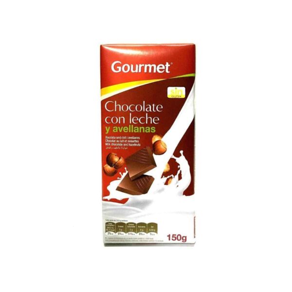 Tableta Chocolate c/Leche/Avellanas 150g