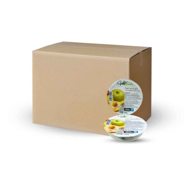 Caja de Puré de fruta Manzana y Melocotón GaliFresh 36 uds 100g