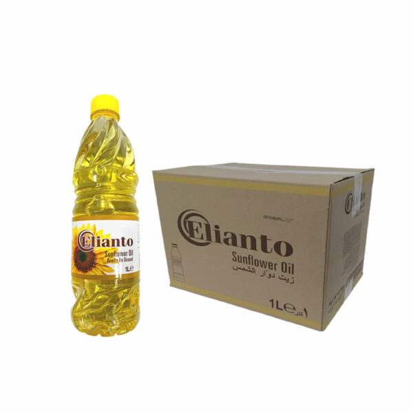 Caja de Aceite de Girasol Elianto 12ud de 1Lt