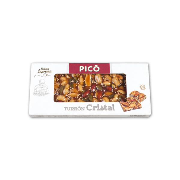 Turrón Picó de Cristal con Frutos Secos Calidad Suprema 200g